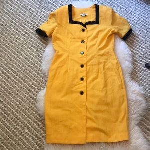 Melissa Vintage Dress yellow black